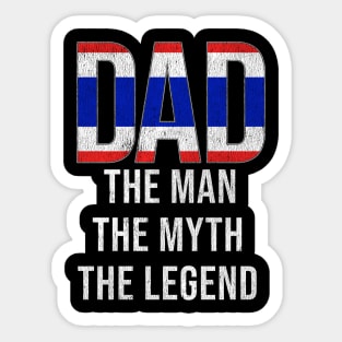 Thai Dad The Man The Myth The Legend - Gift for Thai Dad With Roots From Thai Sticker